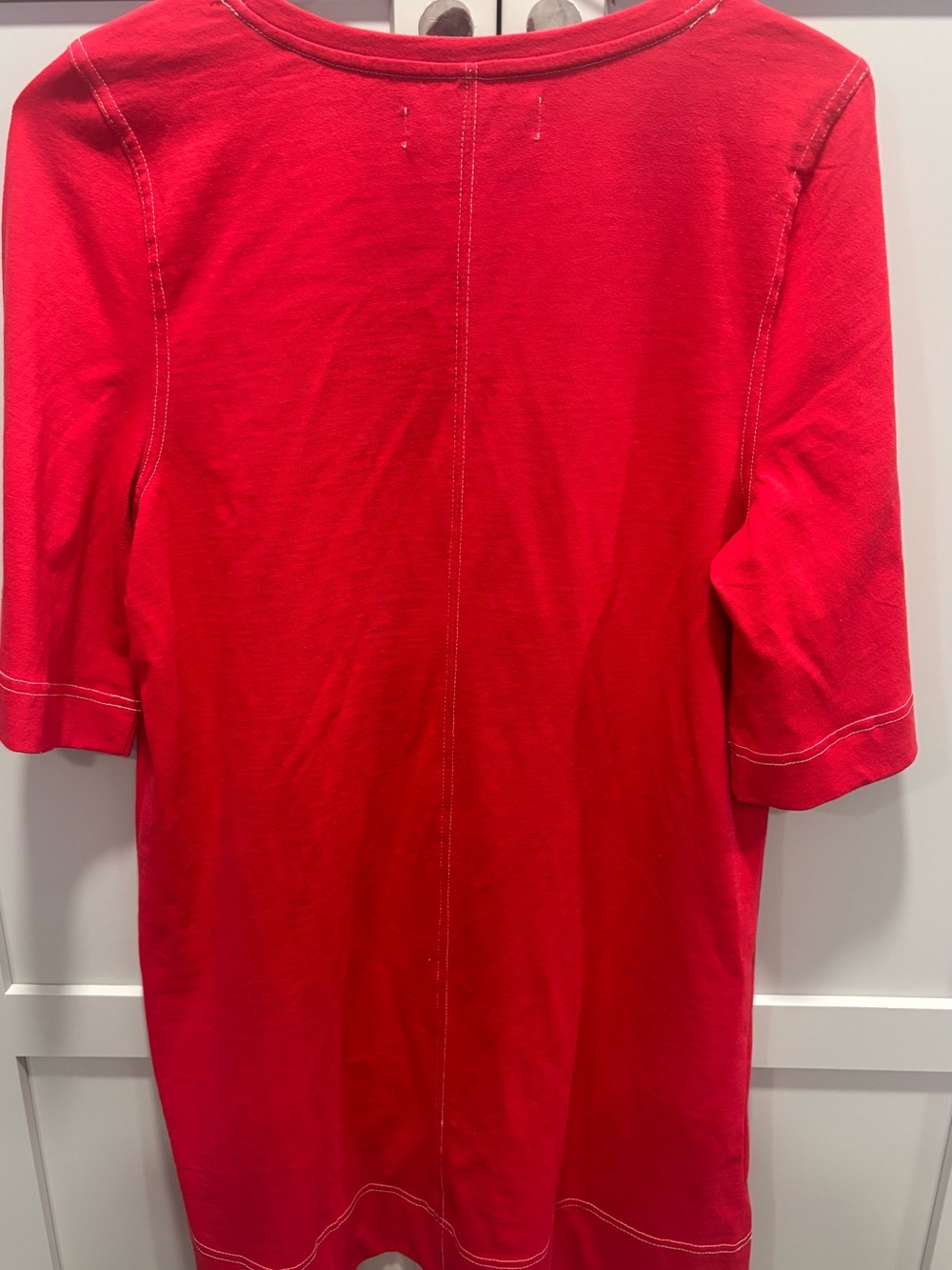 Free People Beach Contrast Stitch Short Sleeve Mini Dress NWT Size XL Retail $68 - Picture 2 of 7